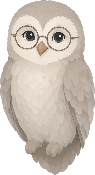 Wise owl mascot